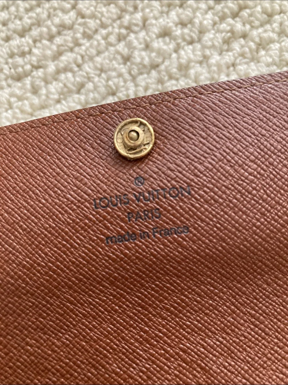 Louis Vuitton Monogram Leather Large Continental Wallet Brown EUC *No Snap - Picture 8 of 16
